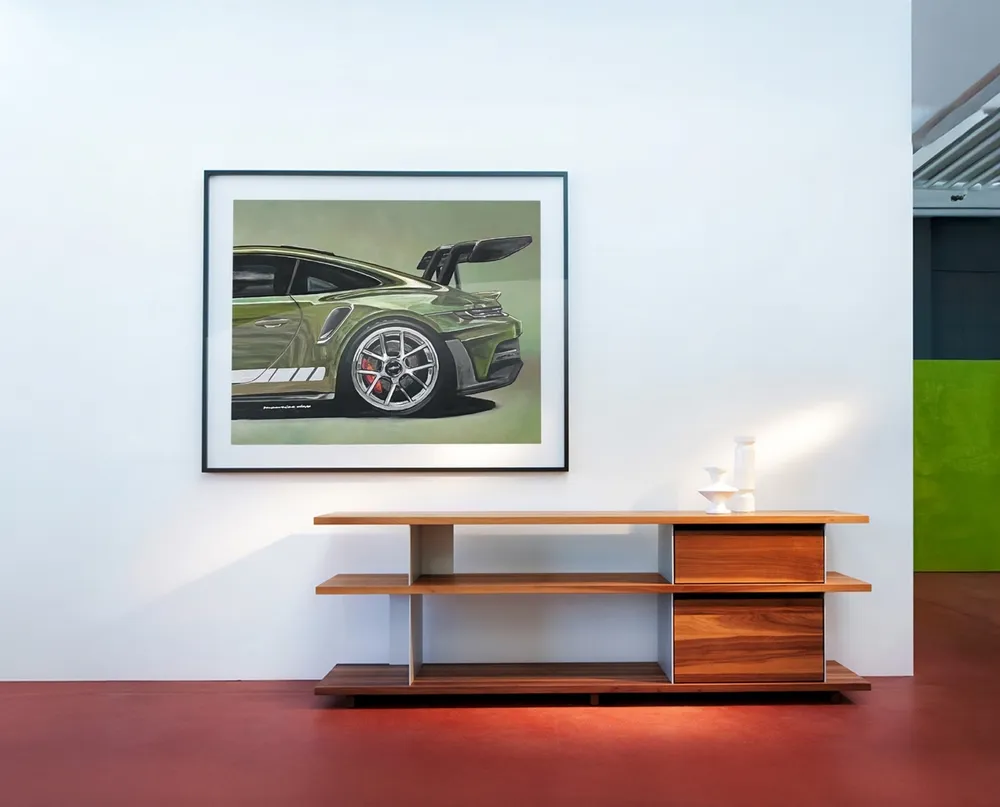 girsberger sibora kast Maurice Dop Porsche GT3 schilderij