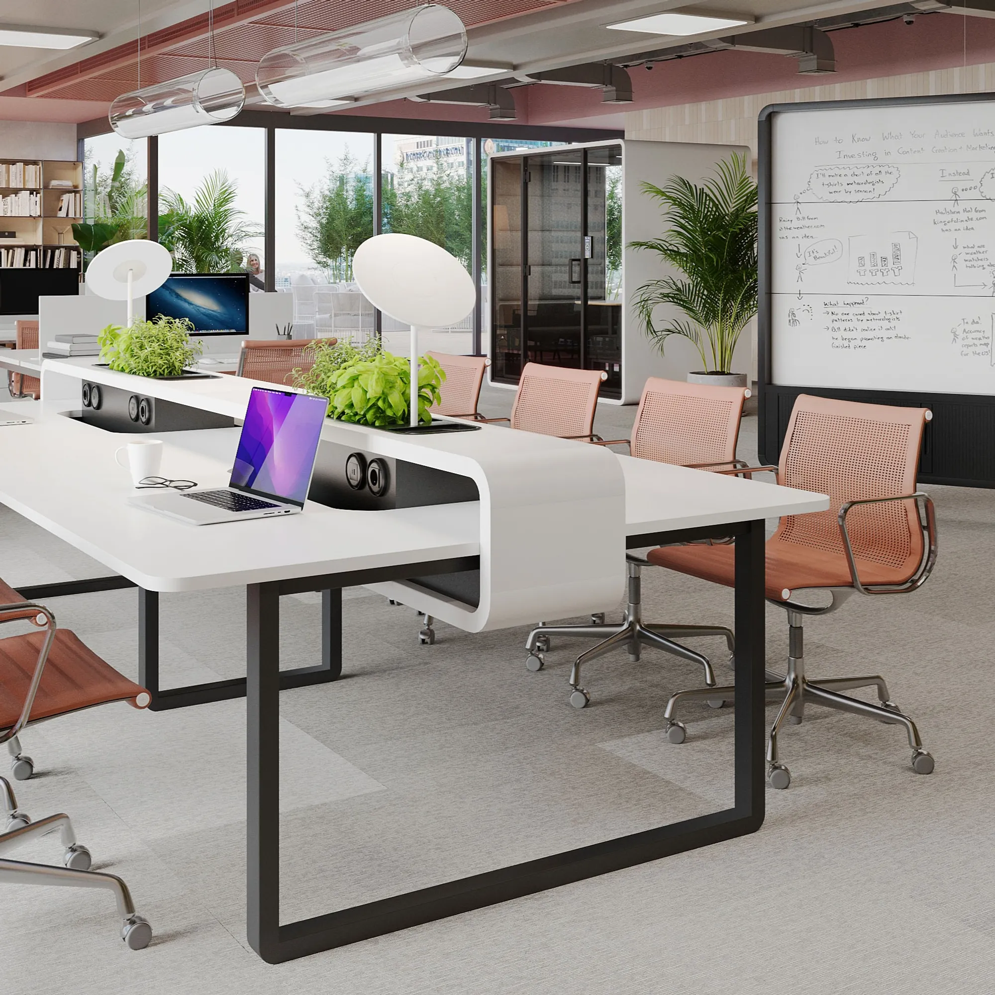 mikomax-Hushoffice HushSpot collaboration table for office